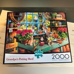 Buffalo Kittens in Potting Shed 2,000 Piece Puzzle